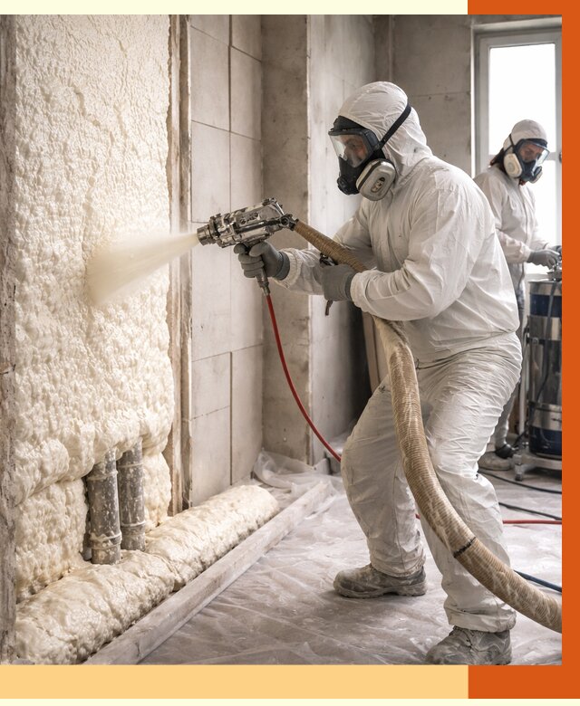 Напыление пенополиуретана в мирном от 7582 руб./м2 — услуги и монтаж ППУ | ТепломастерМир