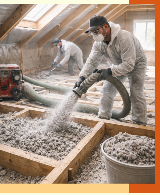 Утепление эковатой в мирном от 2982 руб./м2 — монтаж и задувка | ТепломастерМир