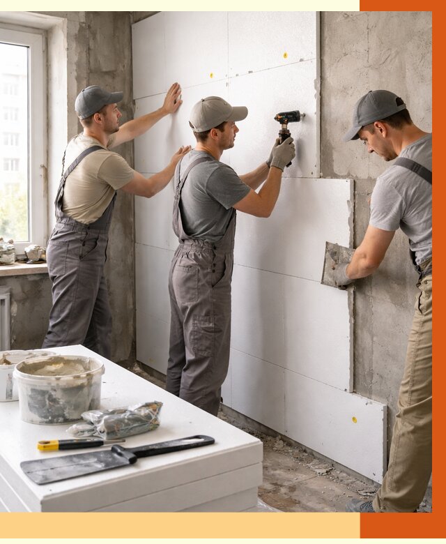 Утепление пенопластом домов и стен в мирном от 1870 руб. — ТепломастерМир