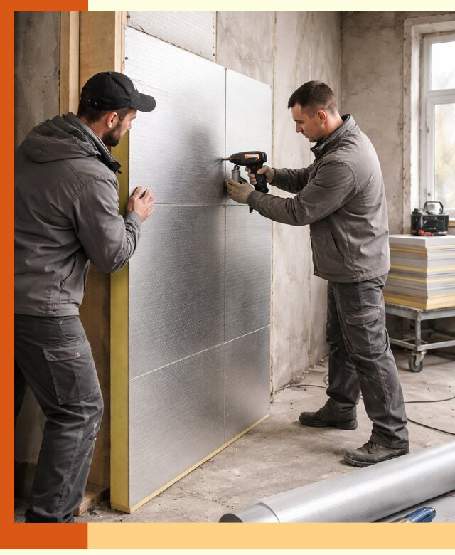 Утепление PIR панелями домов и зданий в мирном