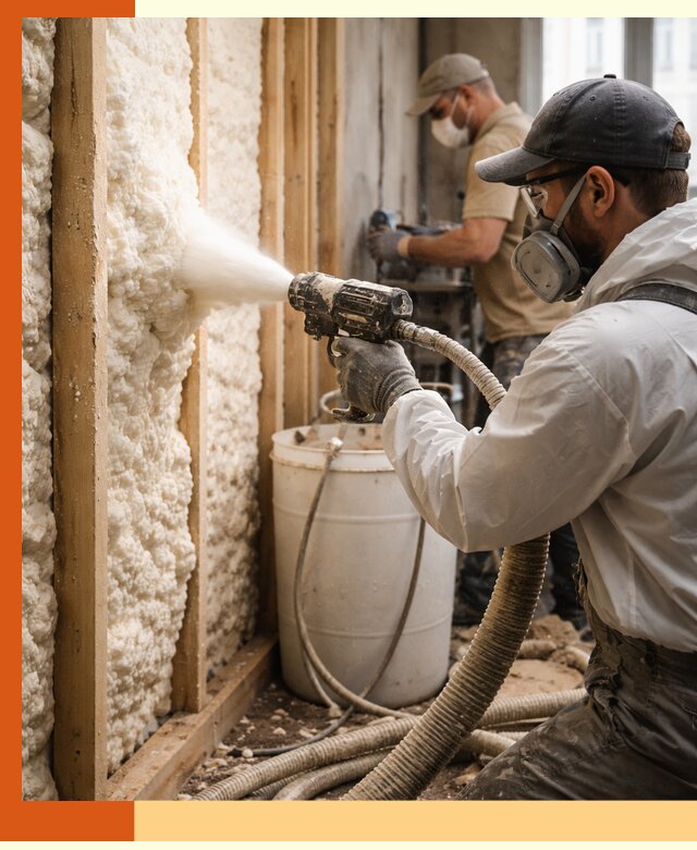 Утепление пеноизолом жилых и коммерческих объектов в мирном