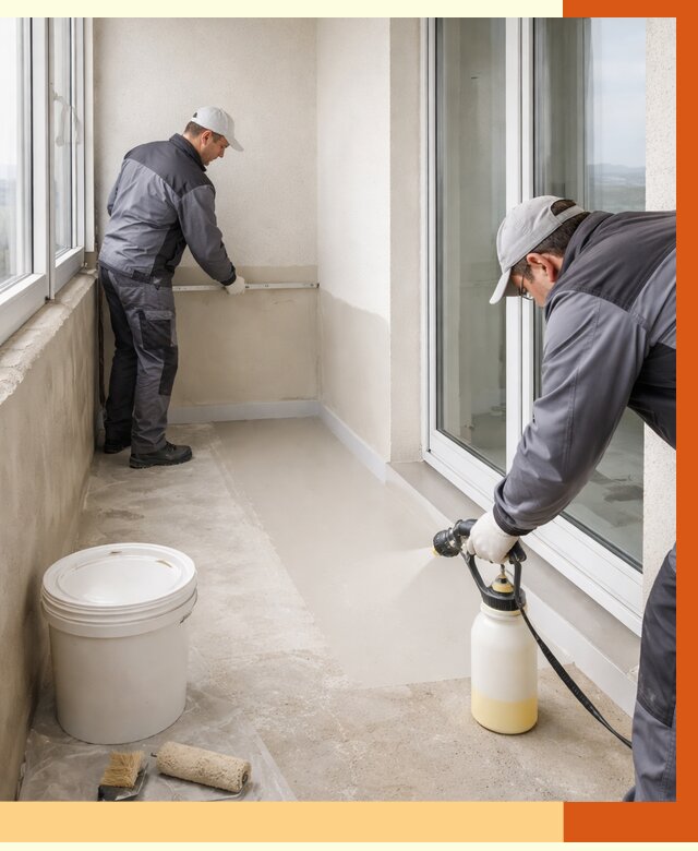 Утепление балкона жидкой теплоизоляцией в мирном от 5813 руб./м2 | ТепломастерМир