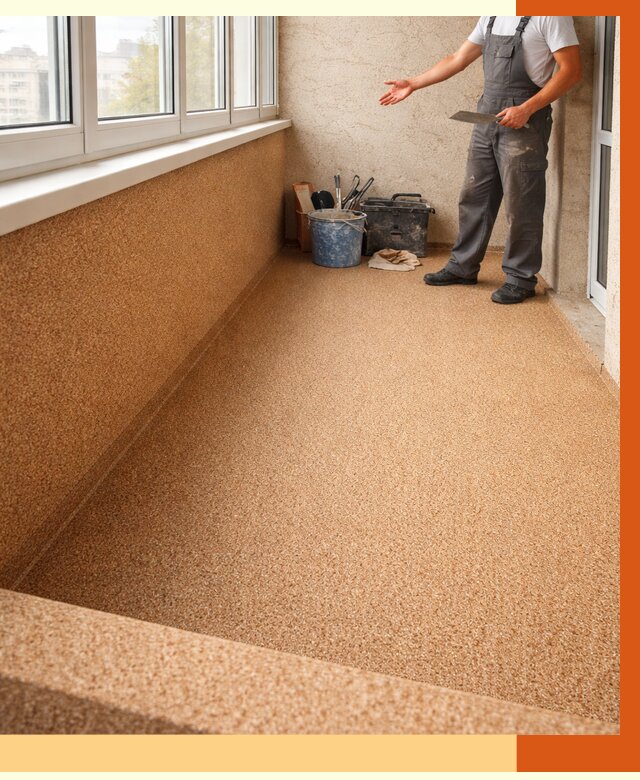 Утепление балкона жидкой пробкой в мирном от 3690 руб/м² под ключ | ТепломастерМир