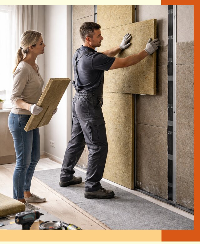 Профессиональная шумоизоляция квартиры в мирном от 7582 руб. за м2 | ТепломастерМир