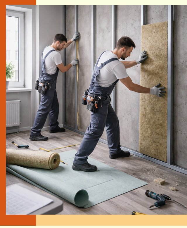 Шумоизоляция квартиры под ключ в мирном — профессионально и гарантированно