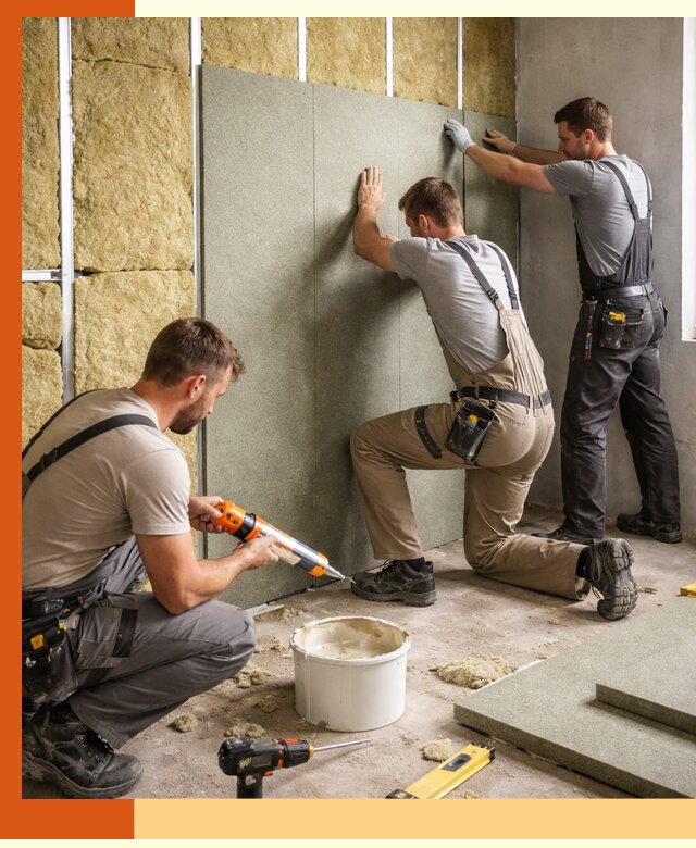 Профессиональная шумоизоляция стен в мирном для квартир и домов