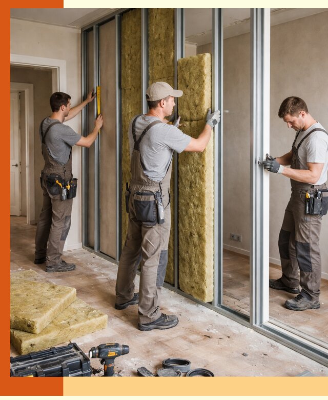 Шумоизоляция межкомнатных перегородок в мирном эффективно и надёжно