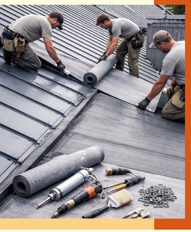 Гидроизоляция металлической кровли полимочевиной в мирном от 8593 руб. | ТепломастерМир