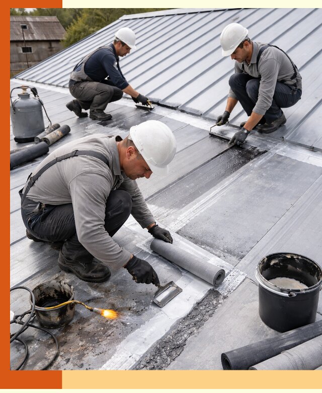 Гидроизоляция металлической кровли с гарантией в мирном