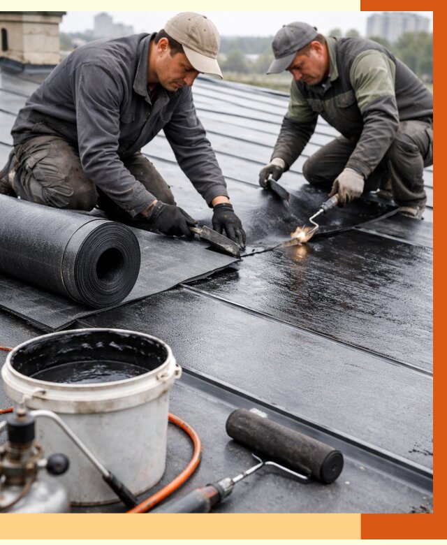 Гидроизоляция фальцевой кровли в мирном от 7582 руб. под ключ | ТепломастерМир