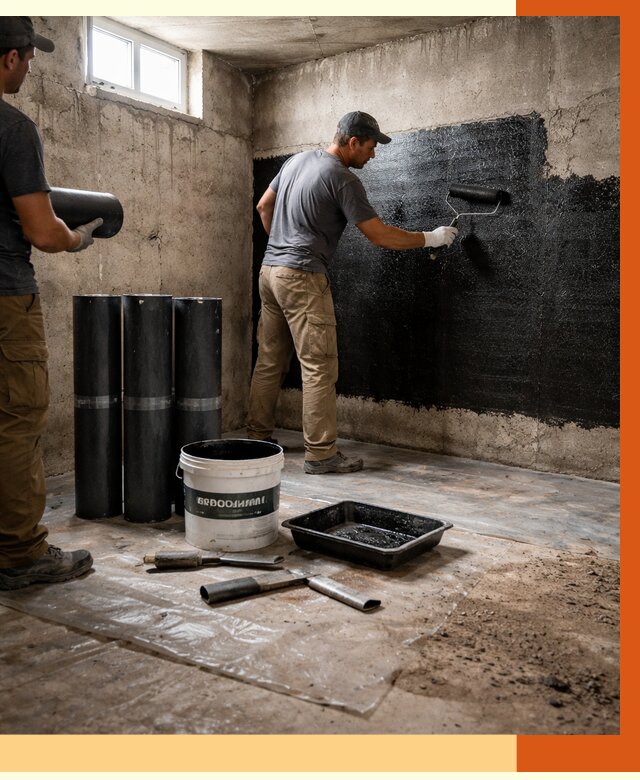Гидроизоляция подвала в мирном от 3538 руб. под ключ | Профессионально — ТепломастерМир