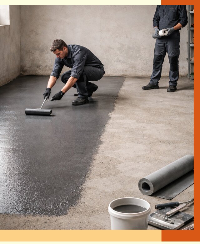 Гидроизоляция гаражного пола в мирном от 3538 руб./м² — ТепломастерМир профессионально