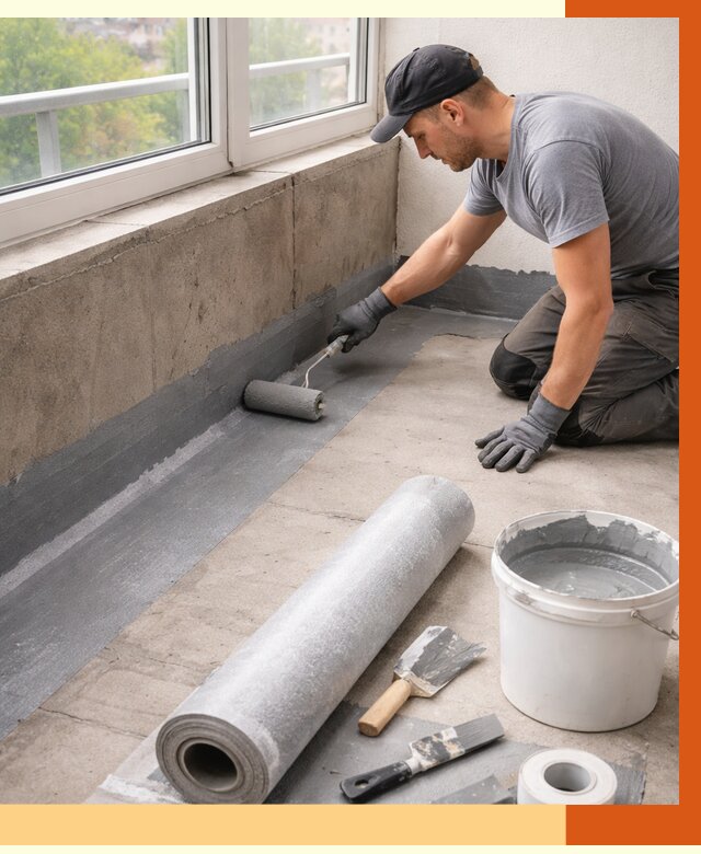 Профессиональная гидроизоляция балкона в мирном от 4246 руб. | ТепломастерМир