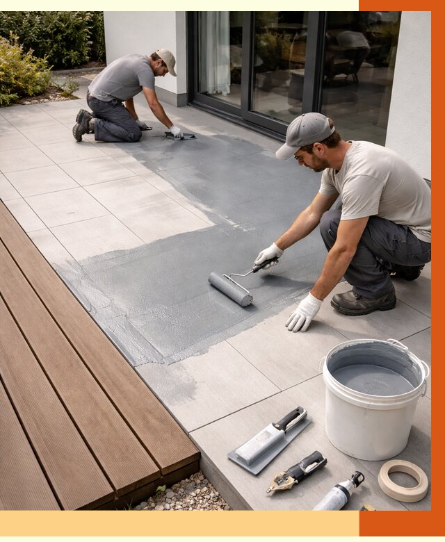 Гидроизоляция террасы в мирном под ключ от 7582 руб./м² | ТепломастерМир