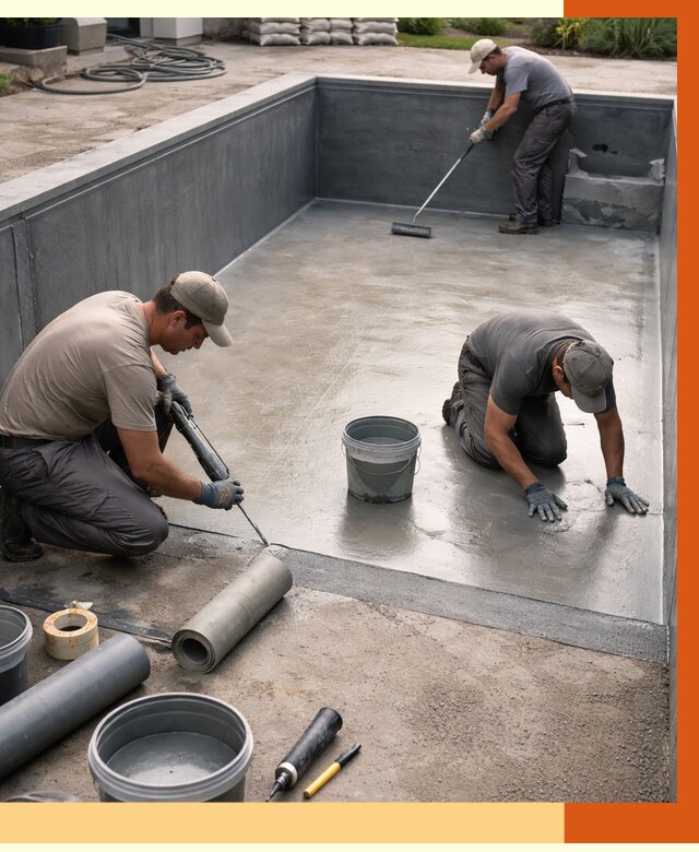 Профессиональная гидроизоляция бассейна в мирном от 6571 руб. за м2 | ТепломастерМир