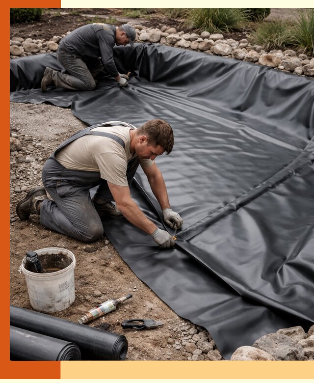 Гидроизоляция пруда в мирном: надежная защита и герметизация