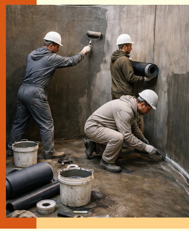 Гидроизоляция резервуара профессионально в мирном