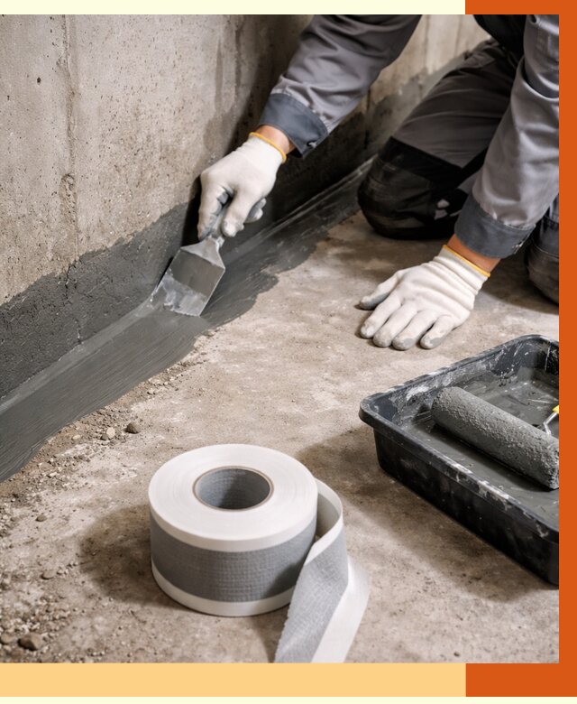 Гидроизоляция швов и герметизация стыков в мирном от 1264 руб. | ТепломастерМир