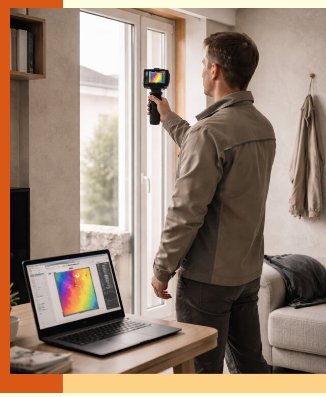 Тепловизионное обследование квартиры в мирном для поиска утечек тепла