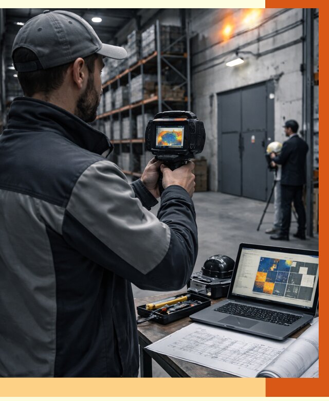 Тепловизионное обследование склада в мирном от 6571 руб. | ТепломастерМир