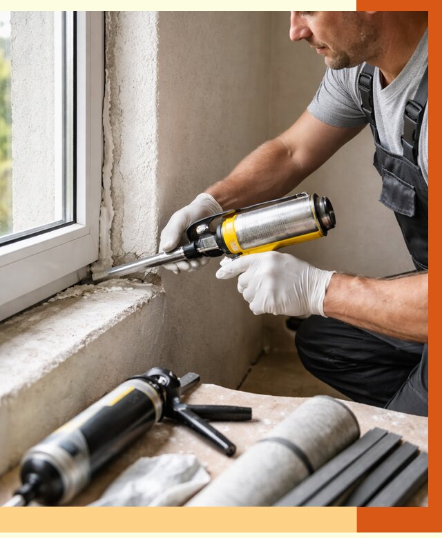 Герметизация стыков и примыканий в мирном от 1213 руб. под ключ | ТепломастерМир