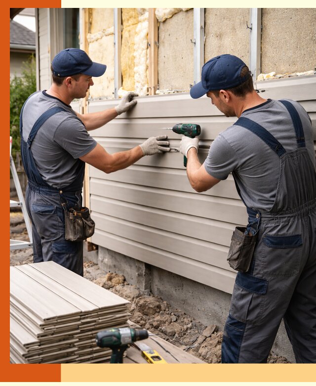 Монтаж сайдинга после утепления в мирном качественно и надежно